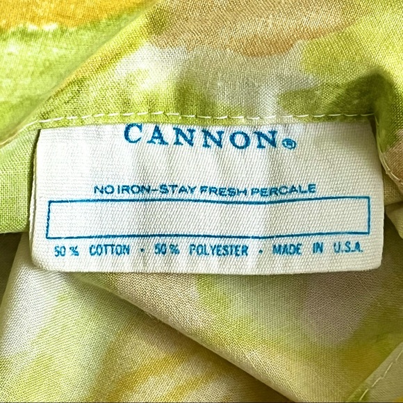 Vintage King Size 70s yellow floral pillowcases - Picture 5 of 6